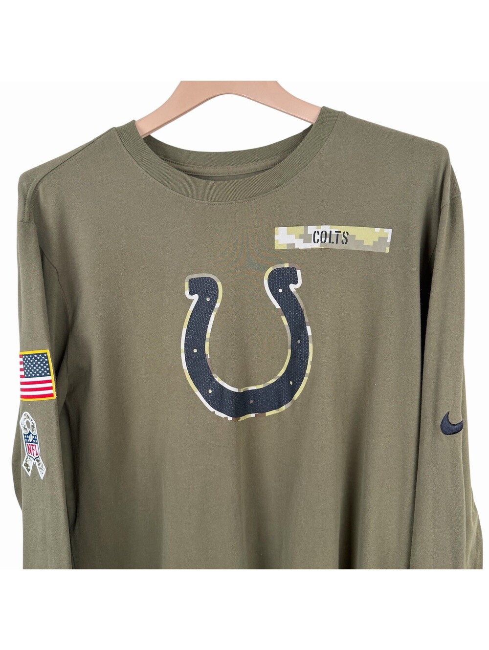 Nike NFL Salute to Service Indianapolis Colts Long Sleeve Shirt Dri-Fit Large - Picture 1 of 9